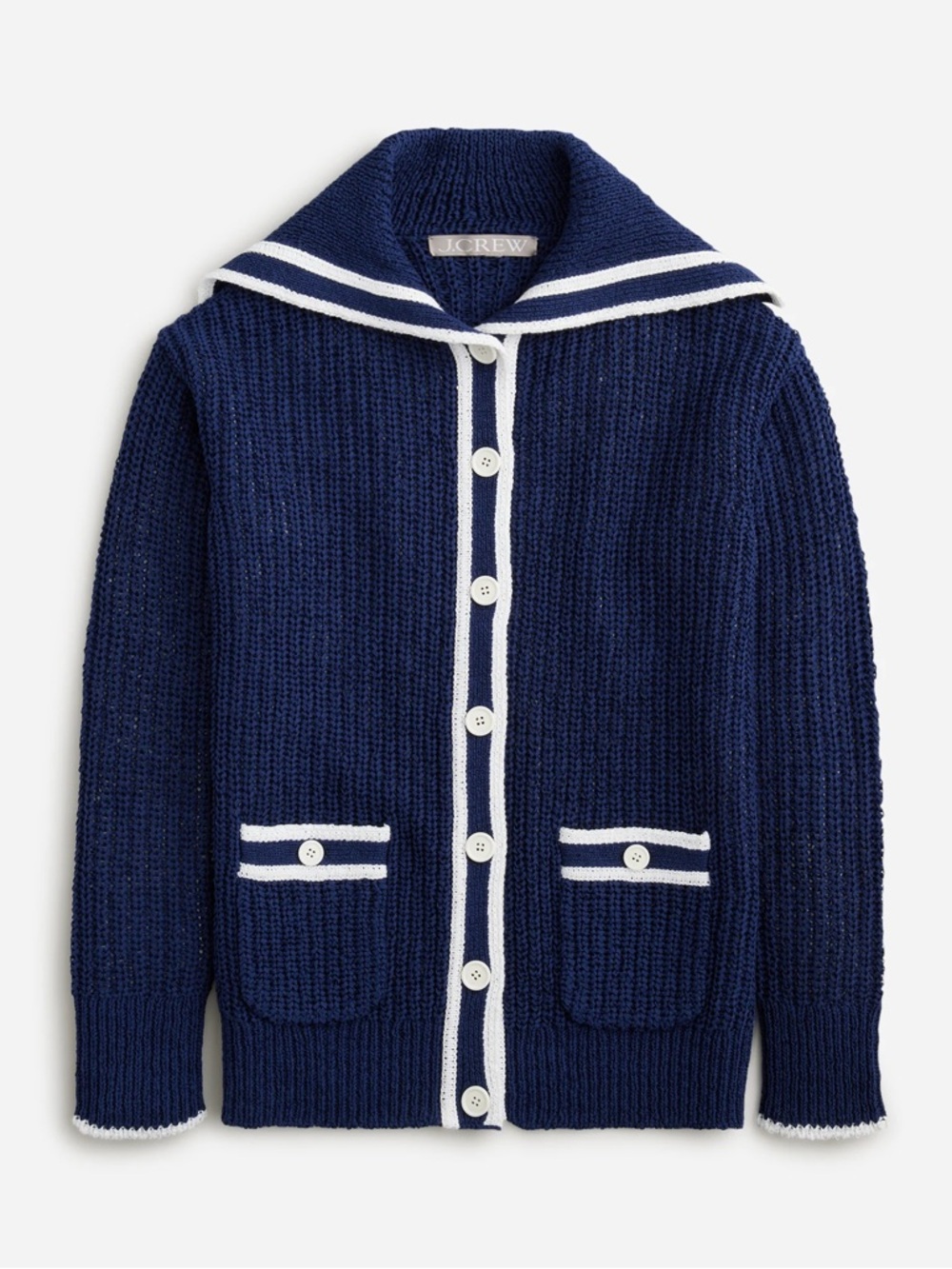 J. Crew Textured Sailor Cardigan. Size Large. New with tags. - Picture 5 of 5
